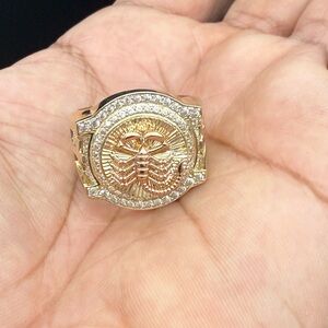 10kt Real Gold Scorpio Ring For Men size 10.5